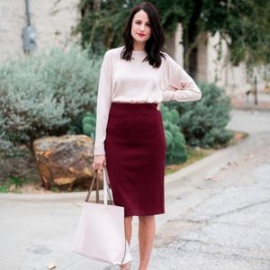 LOFT Knitted Pencil Skirt
